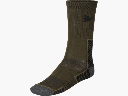 Seeland Field Merino Socke - 2er Pack Herren Pine Green/Military Olive, 35-38