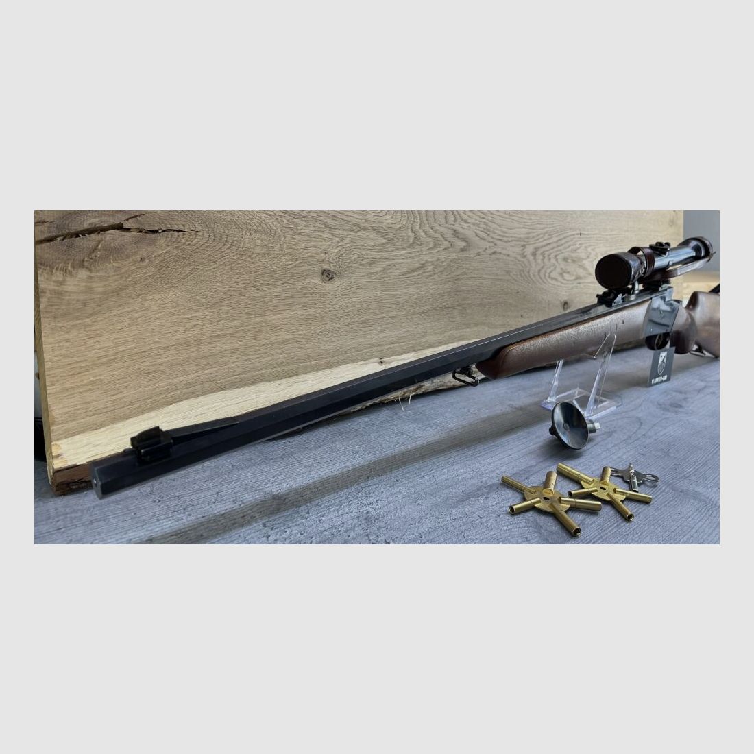Fusil à bloc vertical - Fritz Langenhan Mod. 1936 + lunette Zielvier et .22lr
