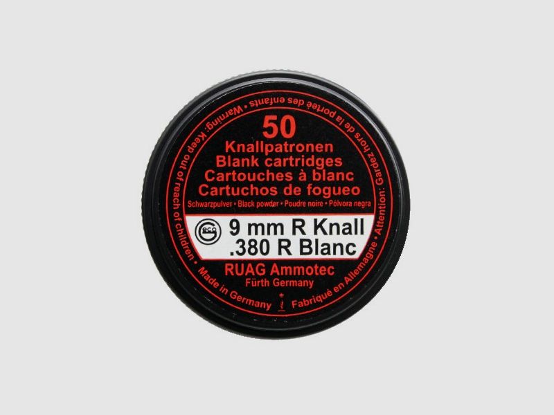 Geco 9mm R.K Platzpatrone, Bild 1 von 2