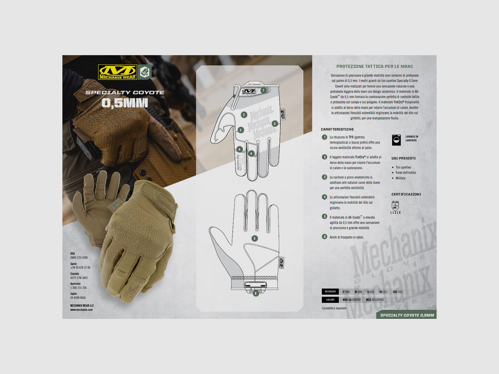 MECHANIX WEAR – 0,5 mm HOHE DEXTERITÄT Covert Coyote, Bild 3 von 8
