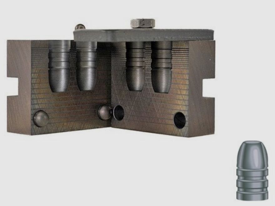 RCBS double casting mold .458 / 11.63 mm 325 gr / 21.0 g 45-325-FN flat nose bullets .458