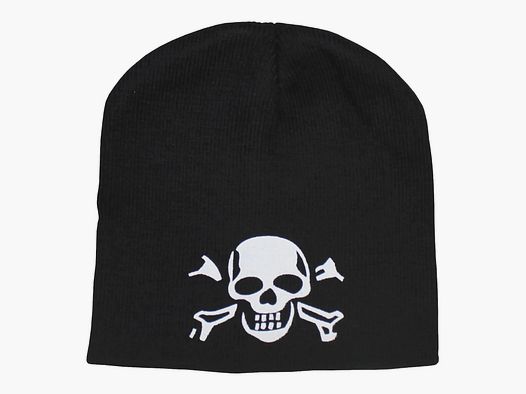 MFH MFH knitted hat beanie with skull black