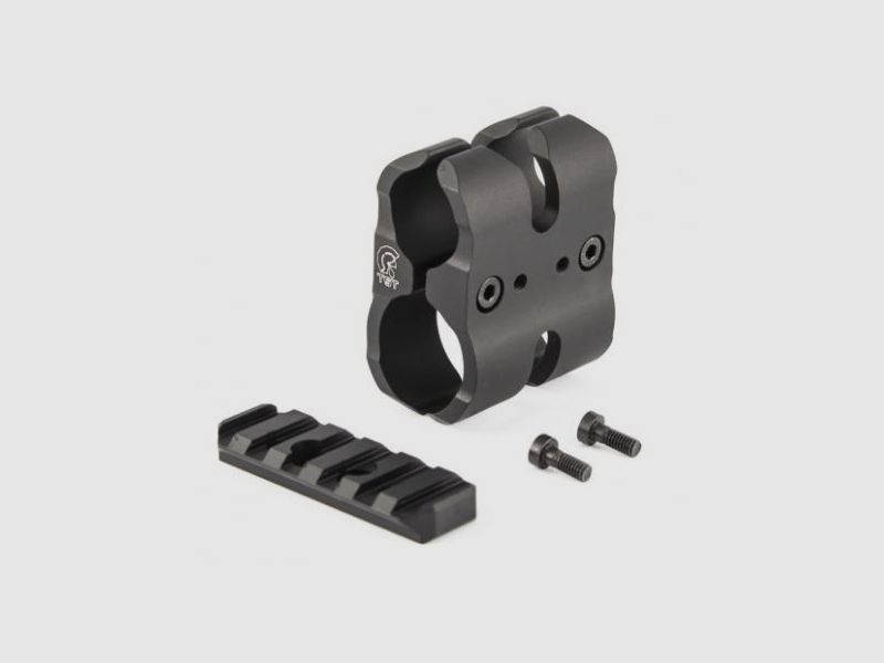 TONI SYSTEM Tuning/Ersatzteil f. Langwaffe Tactical Barrel Clamp Picatinnyschiene Flintenlauf, Bild 1 von 2