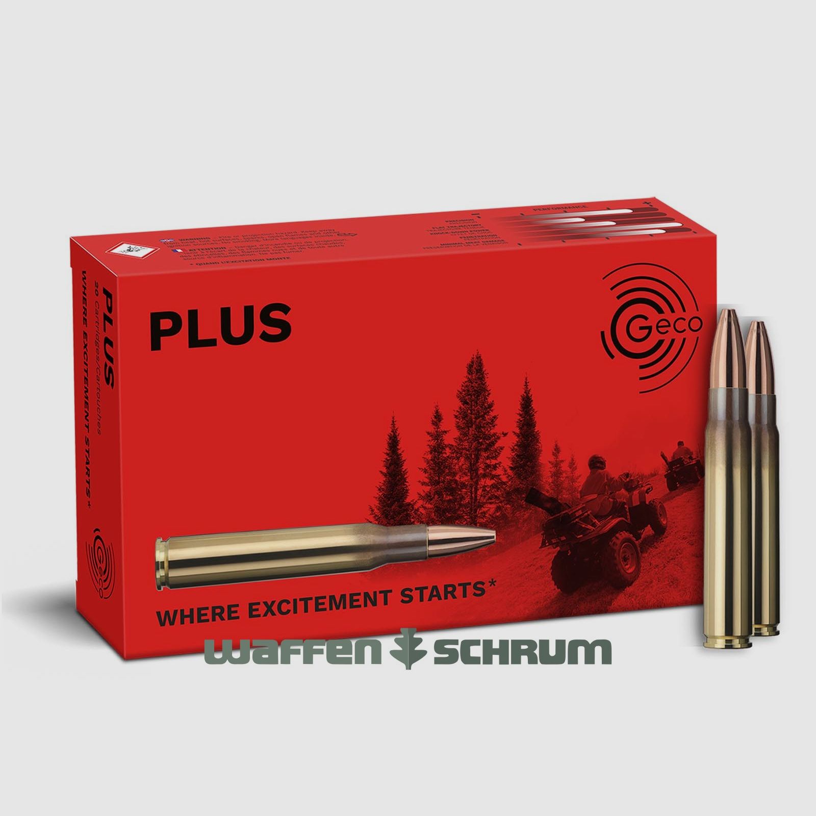 Geco Plus 16,5g - 255gr 9,3x62 confezione da 20