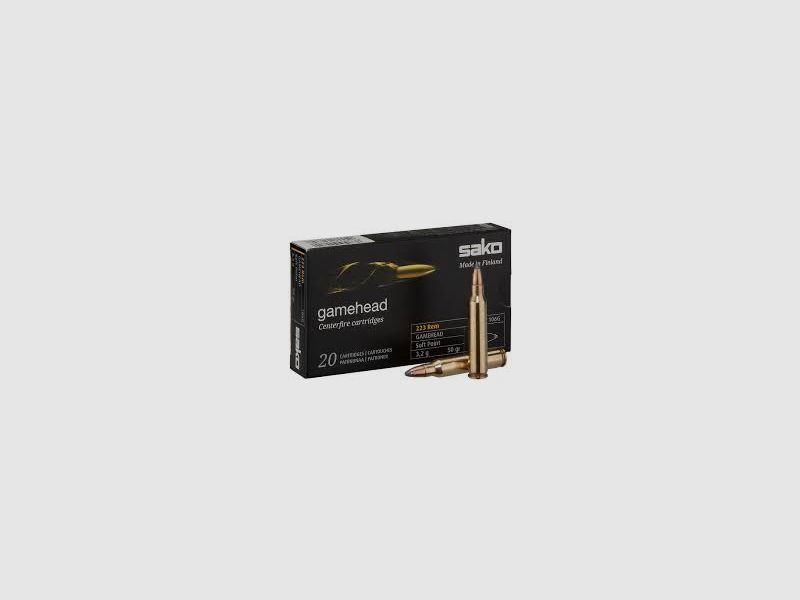 223 REM SAKO GAMEHEAD 3,2 g (boîte de 20 pièces)