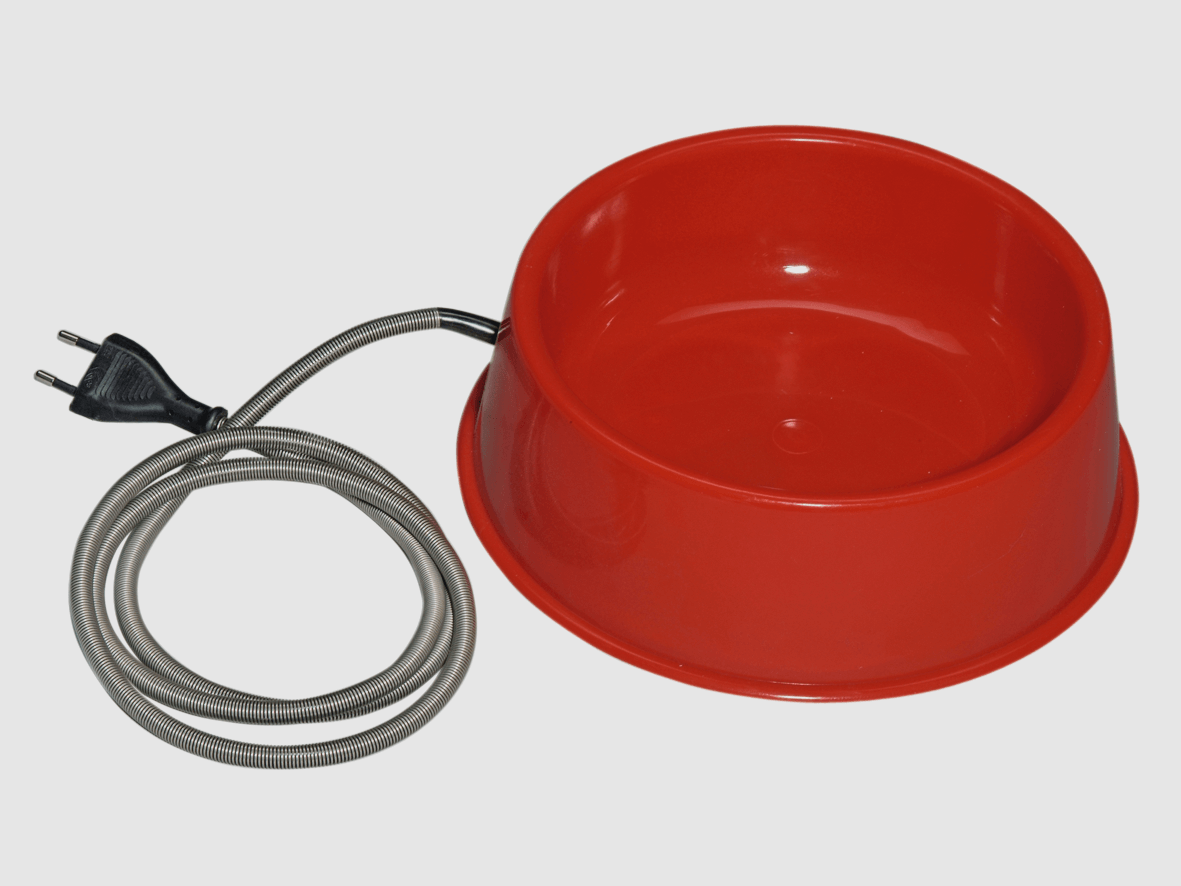 Heated dog bowl