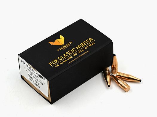 Proiettili per fucile, FOX .366 Classic Hunter, 220gr, 50 pz, 9.3×62