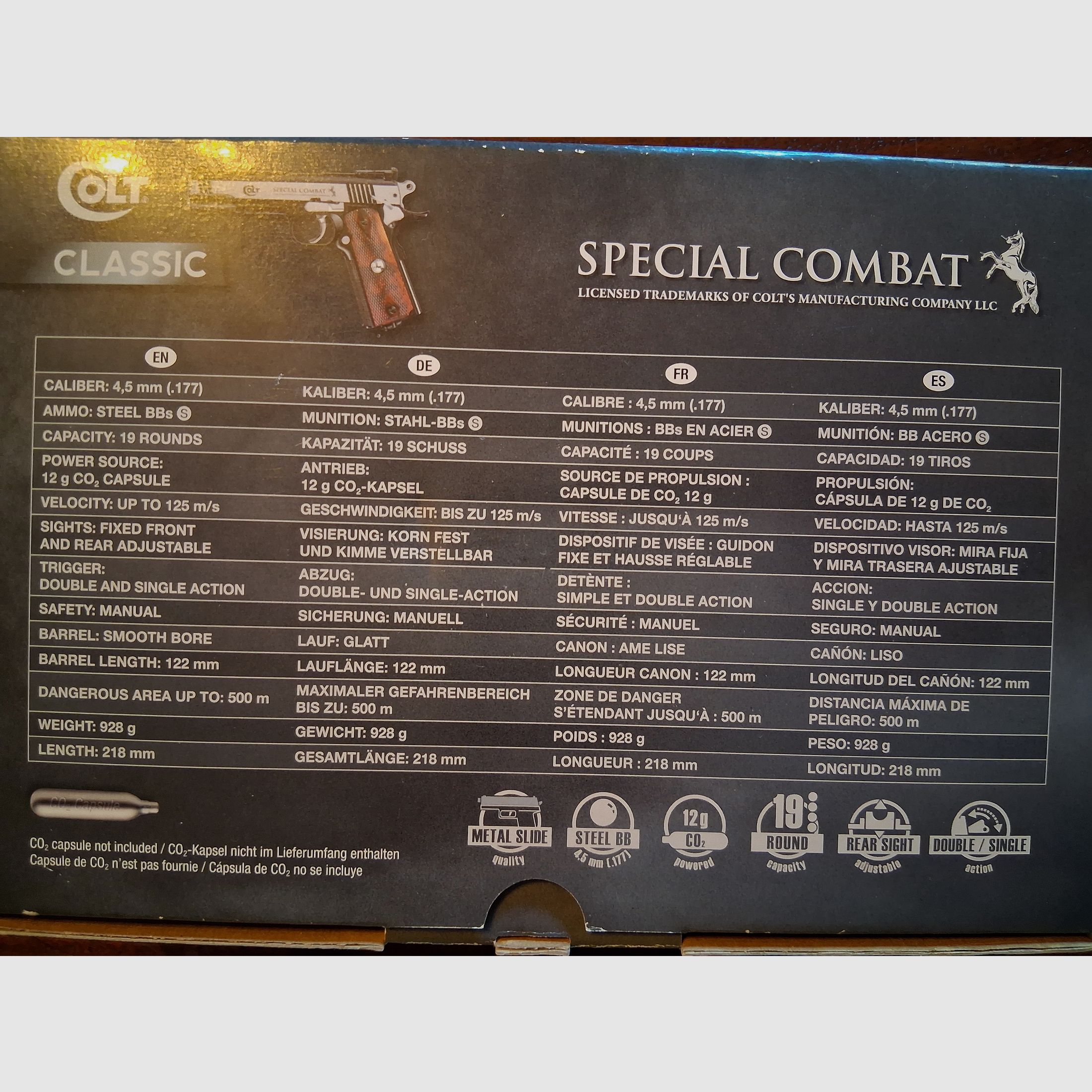 Colt 1911A1 CO² Kaliber .177 /4,5mm BB