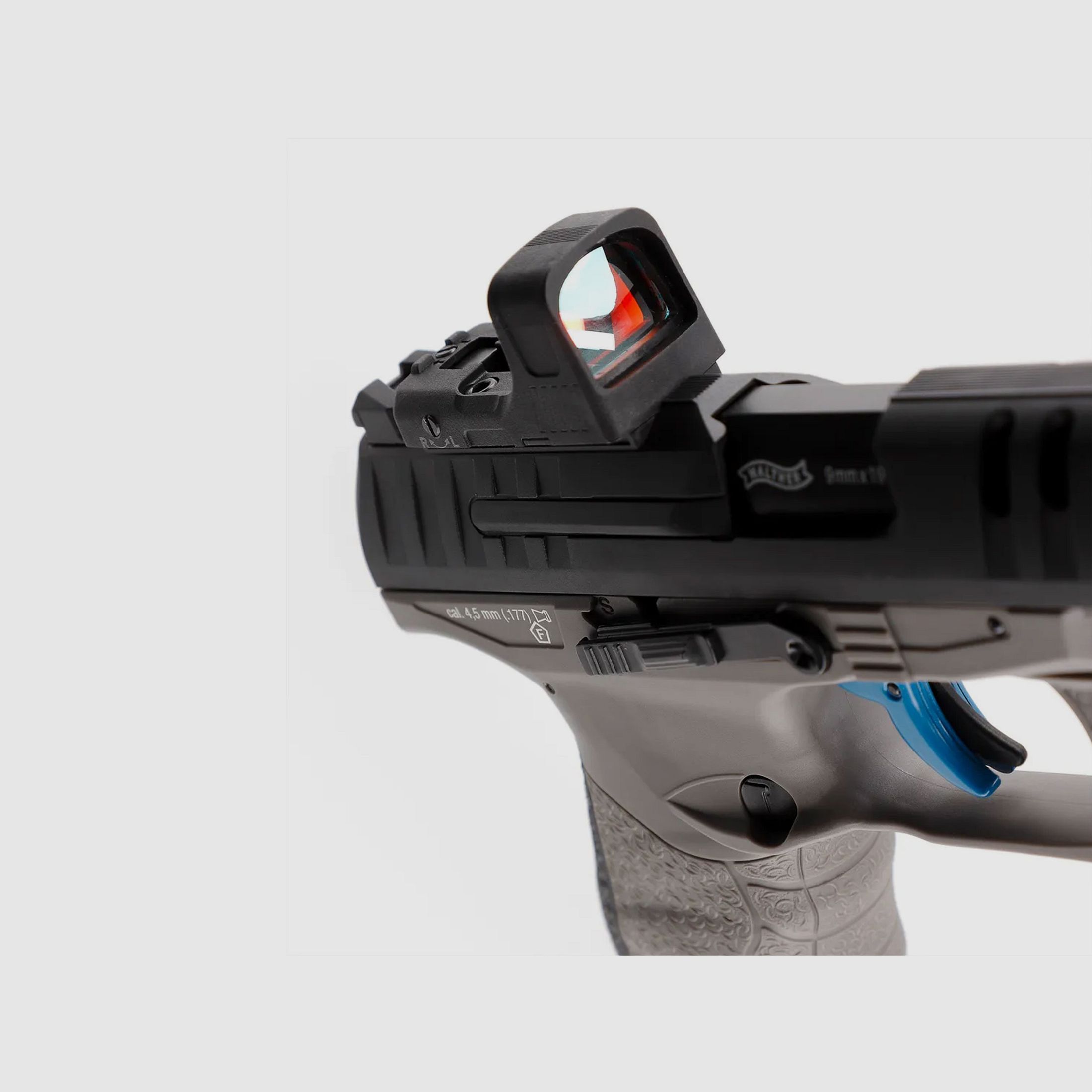 Walther PPQ M2 Q5 Match Combo CO2 pistola de aire 4,5mm diabolo blowback deslizamiento de metal negro/gris + RedDot - NUEVO