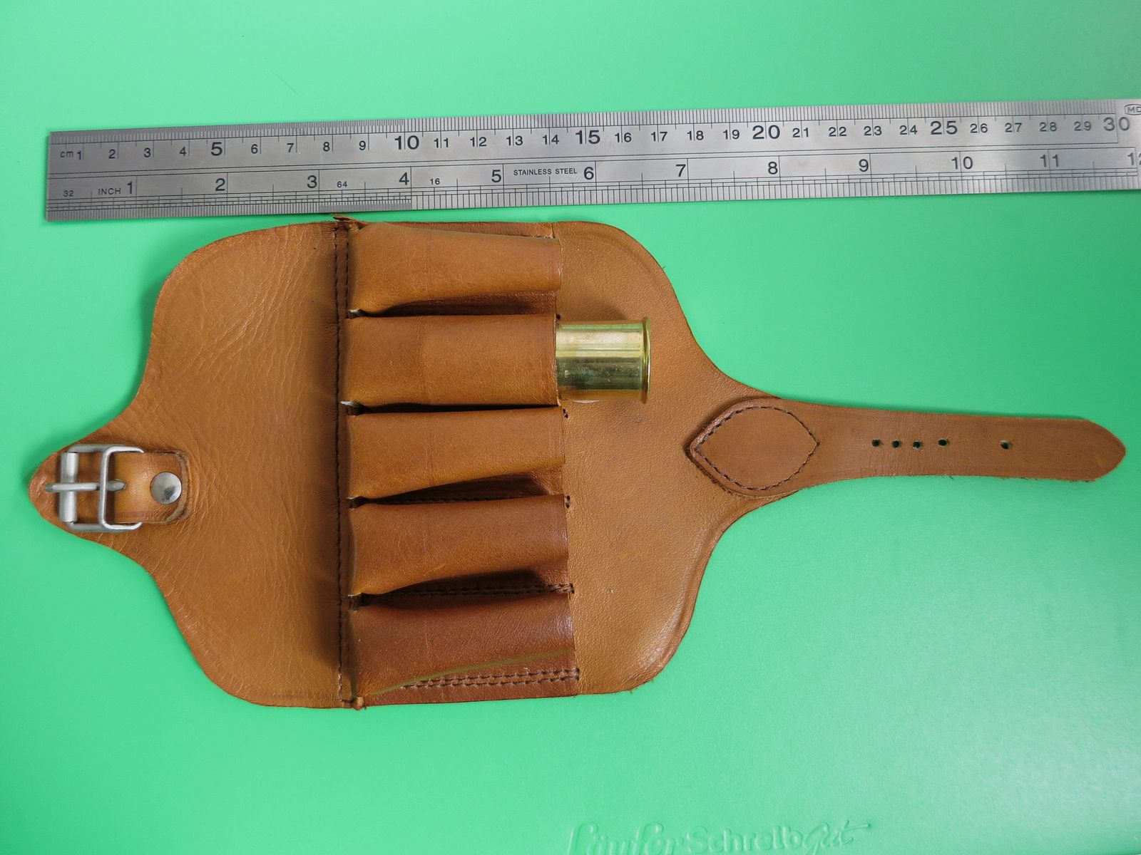 Schrotpatronenhouder, polsband, armband voor 12 schrotpatronen