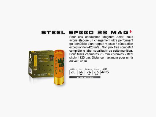 Mary Arm 28gr 4+5 cal.20 Steel Speed Magnum