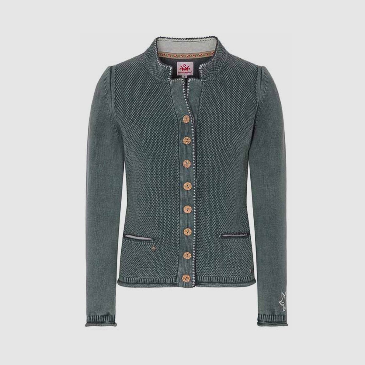 SPIETH & WENSKY Tarana Strick jacket women gray