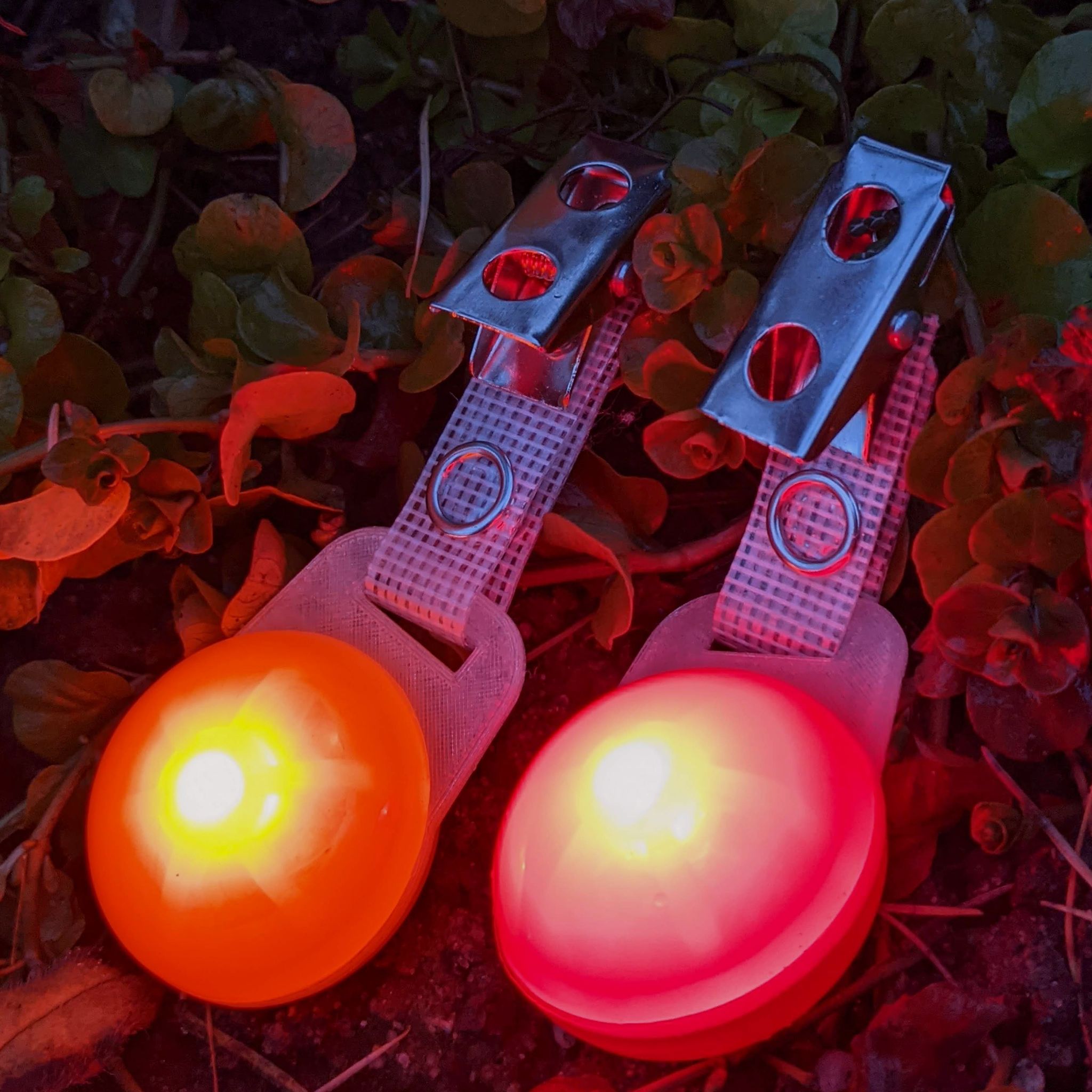 Für Nachtjagd: LED Blinklichter "Hänsel & Gretel" zum Markieren - 2er Set