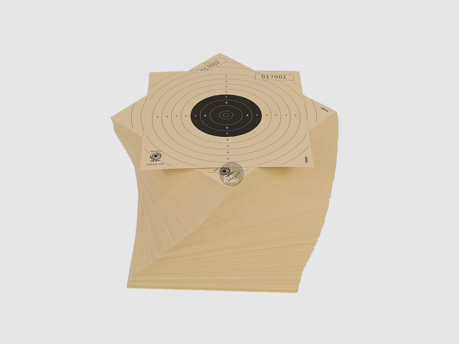 Luftpistolenscheibe 14 x 14 cm - 100er Pack