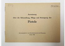 BMF / Instrukcja celna pistolet FN 1910 i MAB D konserwacja pielęgnacja czyszczenie Federalne Ministerstwo Finansów Bonn 1962