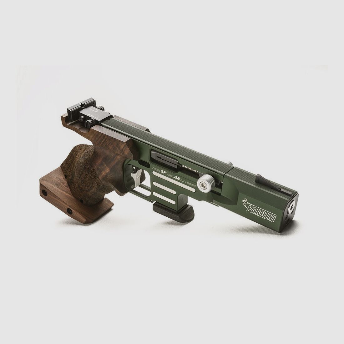Pistola de deporte Pardini HighTech verde .22 lr