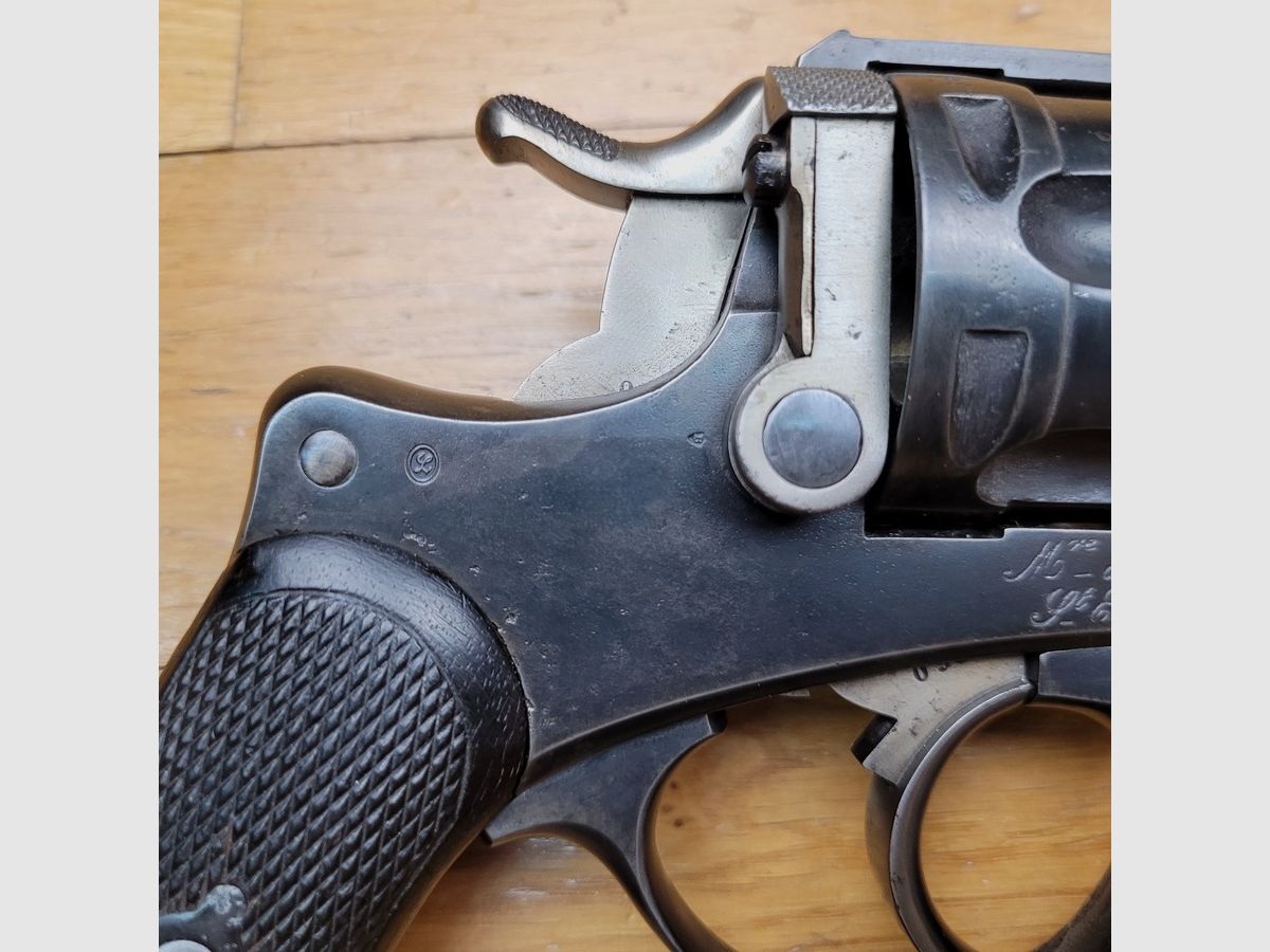 Rarissimes und schöner Revolver Modell 1874 für Marineoffizier – vollständig einheitliche Seriennummer – MAS von 1885 – sehr guter Zustand, Bild 4 von 29