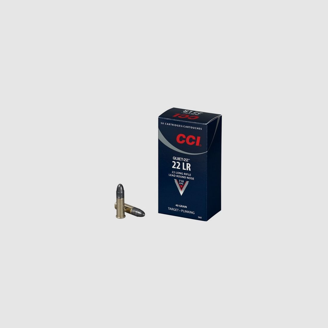 CCI cal.22 LR, Quiet 22, 40gr, 710 FPS, LRN, 50 cartridges, Bild 2 von 2