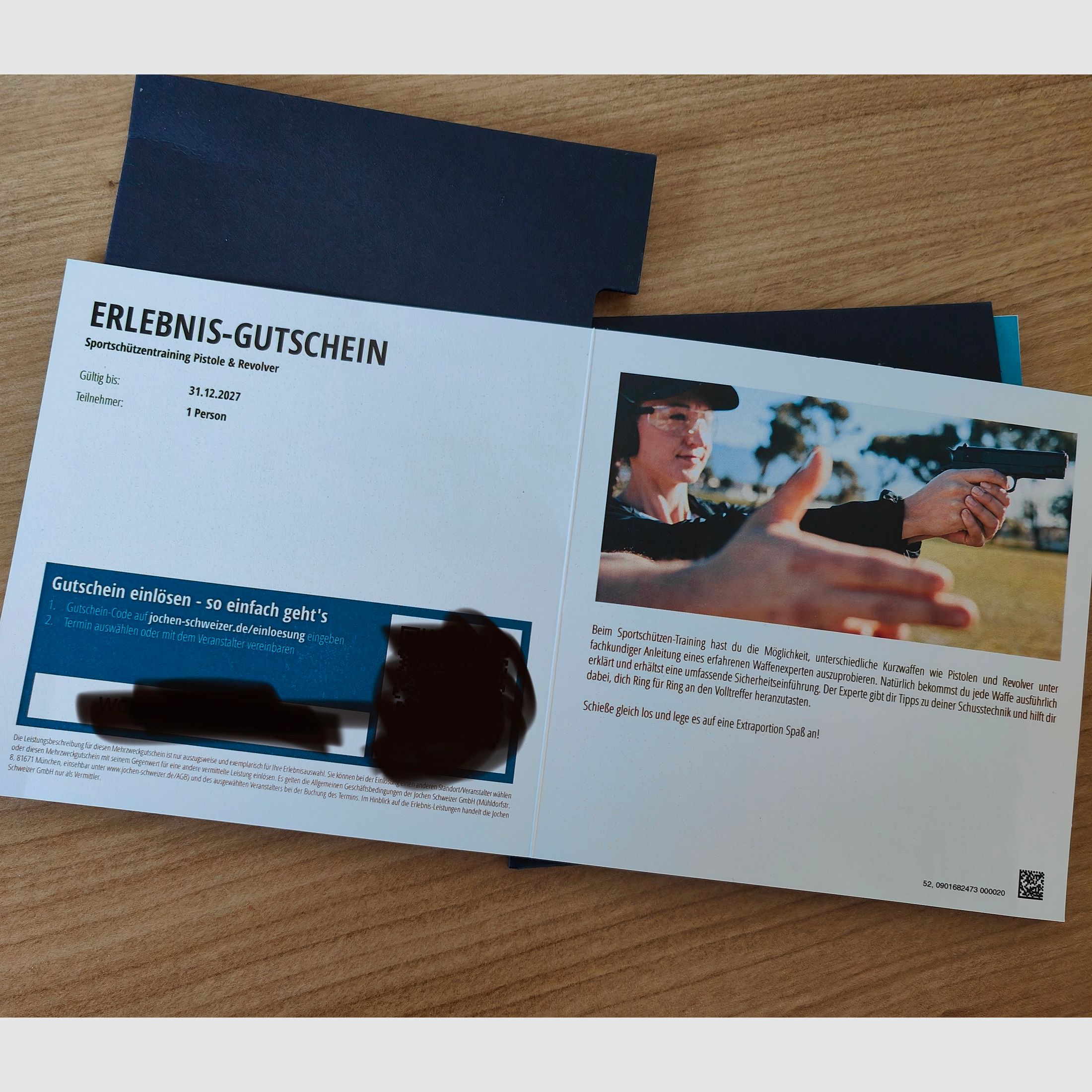 2 x Gutschein Schießstand 