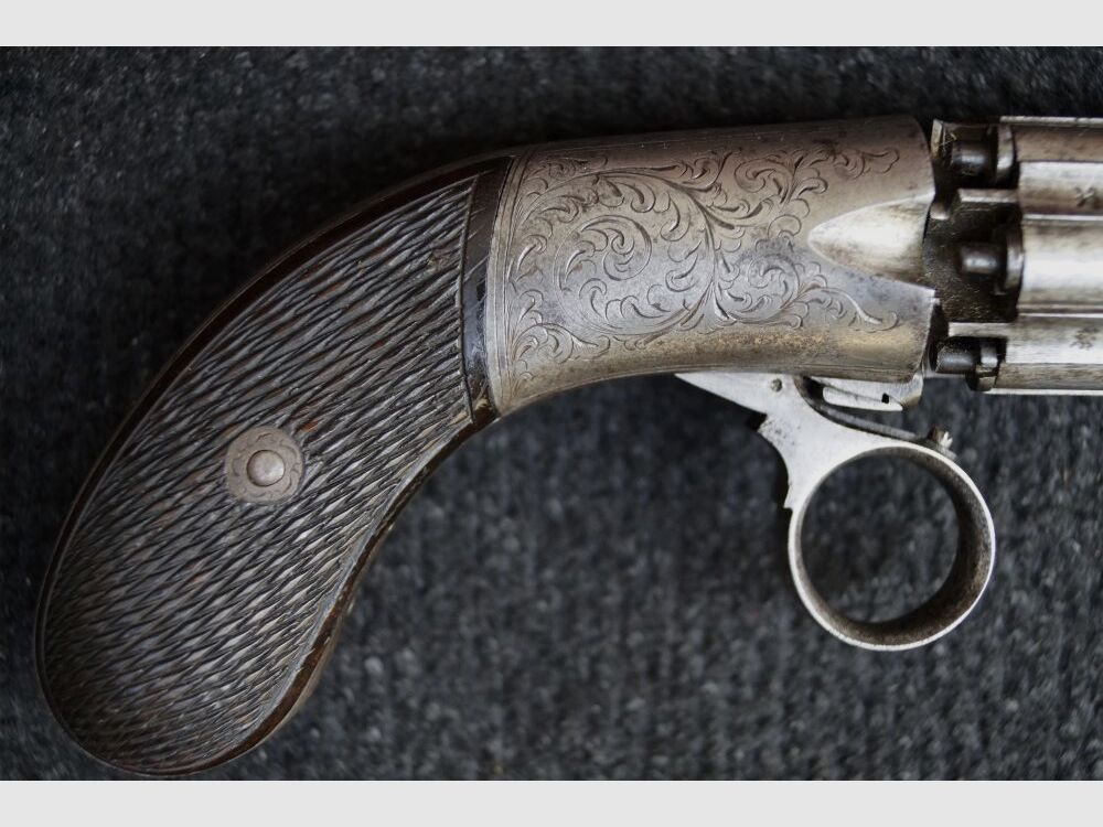J.R. Cooper Under-hammer 6 Shot Percussion Pepperbox Revolver