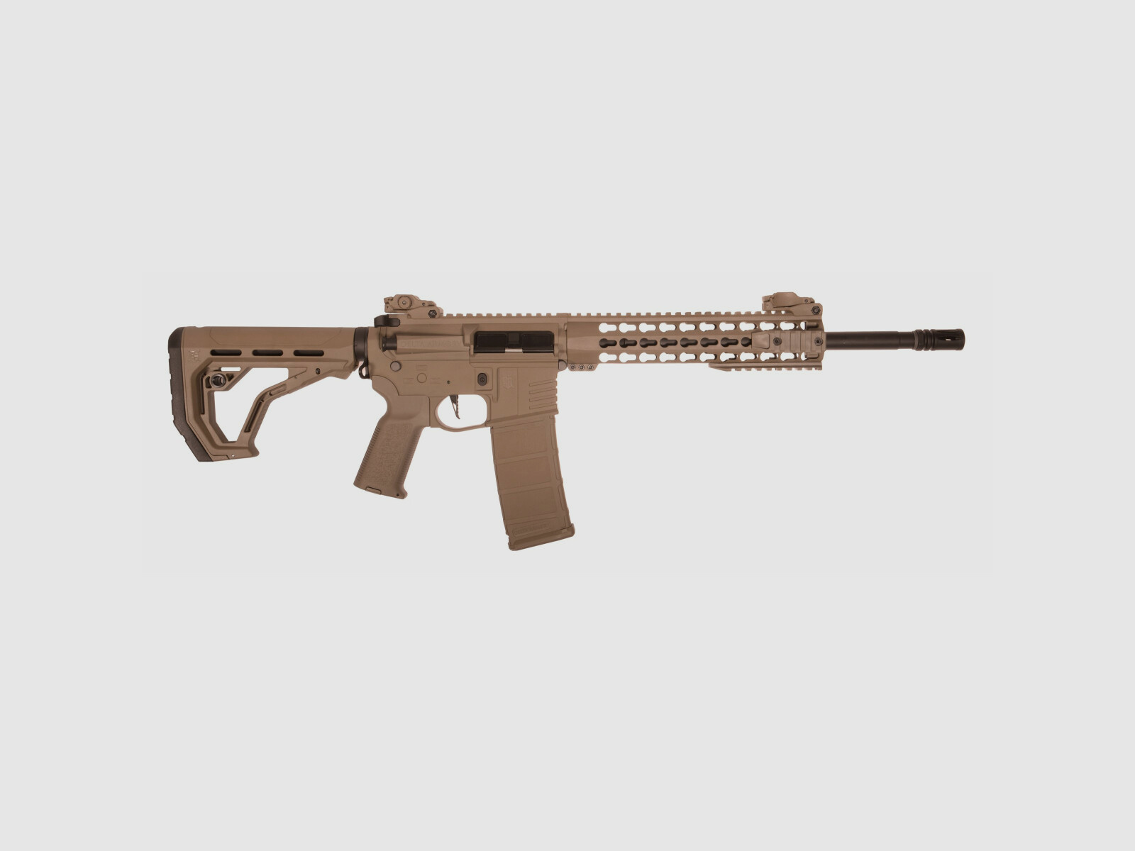 AR15 KeyMod 10 Zoll CHARLIE EAGLE ETU Tan S-AEG Softair Gewehr Frei ab 18 Jahren | Delta Armory