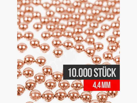 H&N Präzisionskugeln verkupfert 4,4mm / 10.000 Stk im Beutel