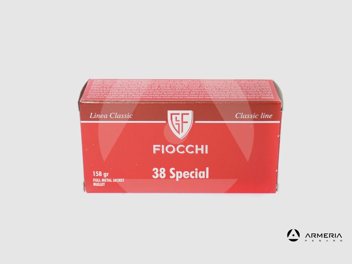 Fiocchi Linea Classic calibre 38 Special FMJ 158 granos – 50 cartuchos, imagen 1 de 2