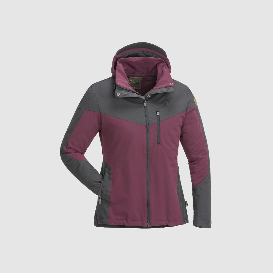 Pinewood Damen Jacke Finnveden Hybrid Plum/Dark Anthracite