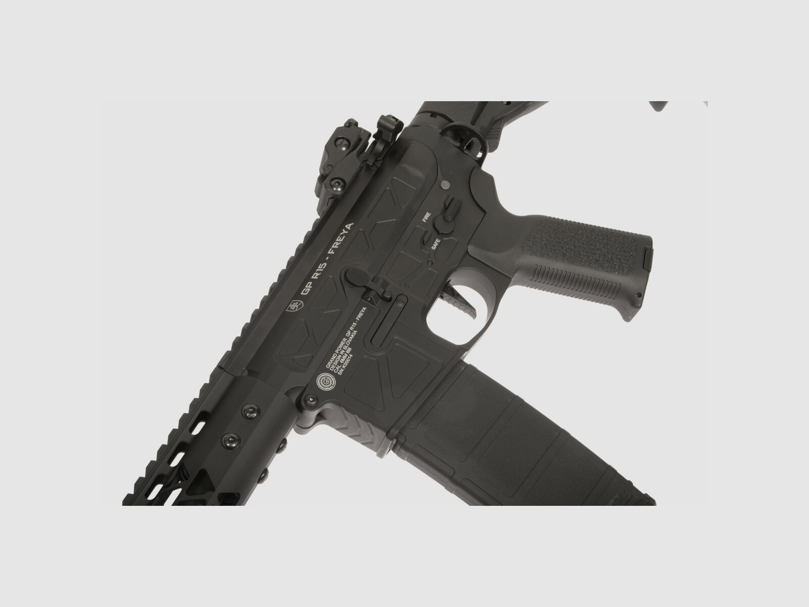 GP R15 FREYA Skeleton 13" gen.2 Mlok FREYA ALPHA Black S-AEG Free from 18 years | Delta Armory