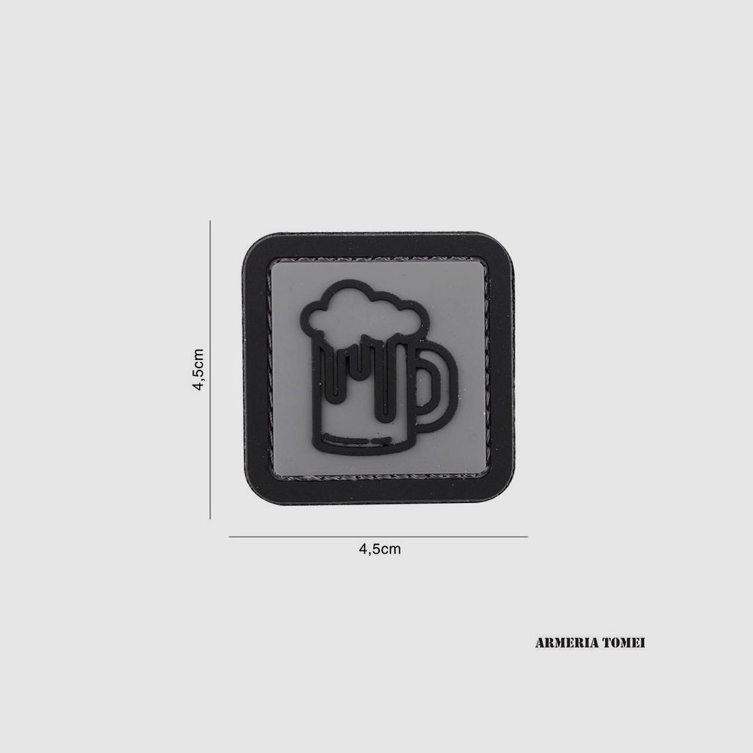 PATCH – 3D PVC BIRRA GRIGIO #7099