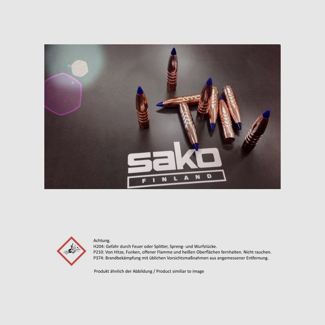 SAKO Kugelpatronen .25-06 Rem. TM Gamehead 20 Stk 7,6g/117grs