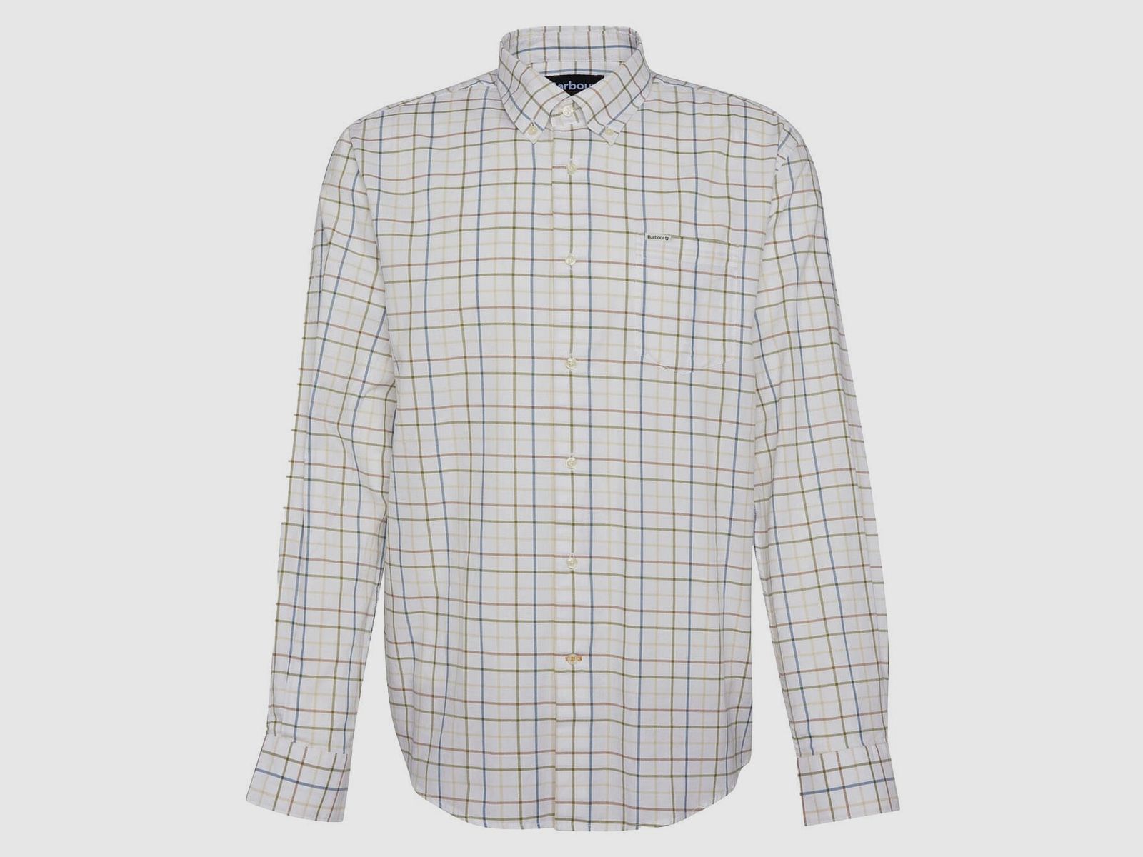 Barbour Hemd Caswell Tattersall Pine Green