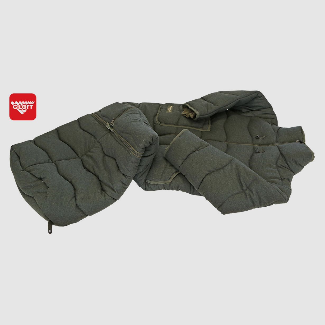 Carinthia sac de chasse à l’affût avec partie pour les pieds en fausse fourrure, image 1 sur 7