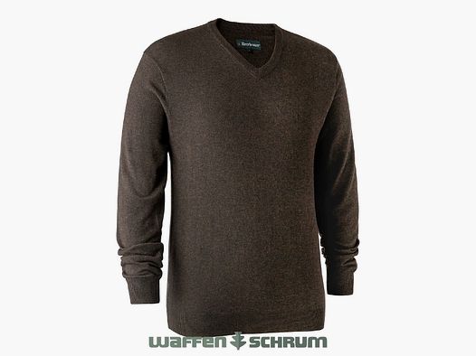 Deerhunter Pullover Kingston m. V-hals Dark elm
