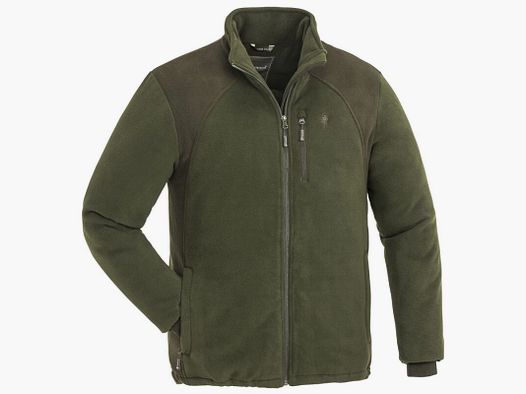 Pinewood Herren Fleecejacke Harrie Grün/Willederbraun