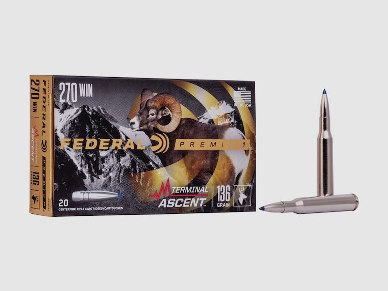 Federal Premium Terminal Ascent .270 Win. 136GR 20 Patronen