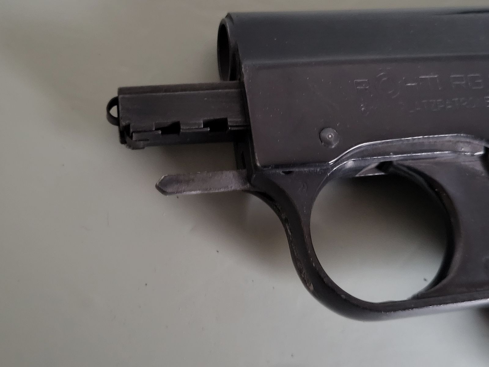 Pocket gas pistol - blank firing weapon RÖHM RG 3S - 1970s