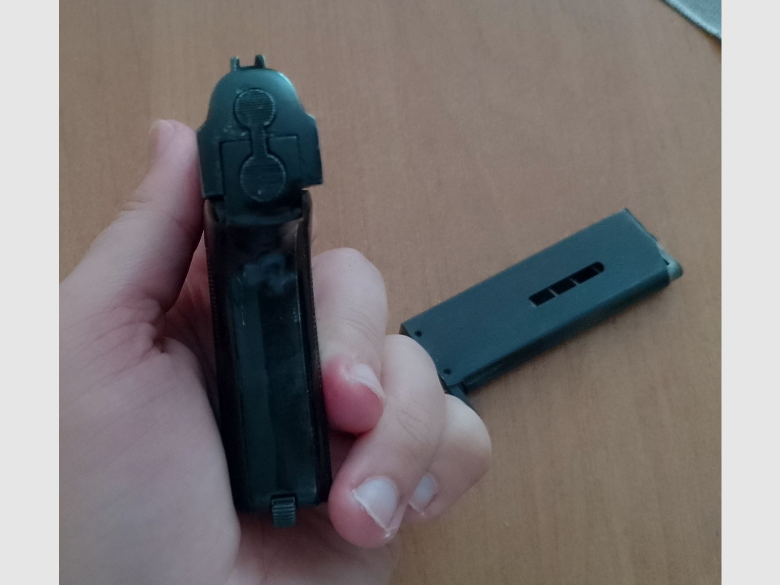 Old Reck blank pistol P6 in caliber 8 mm blank