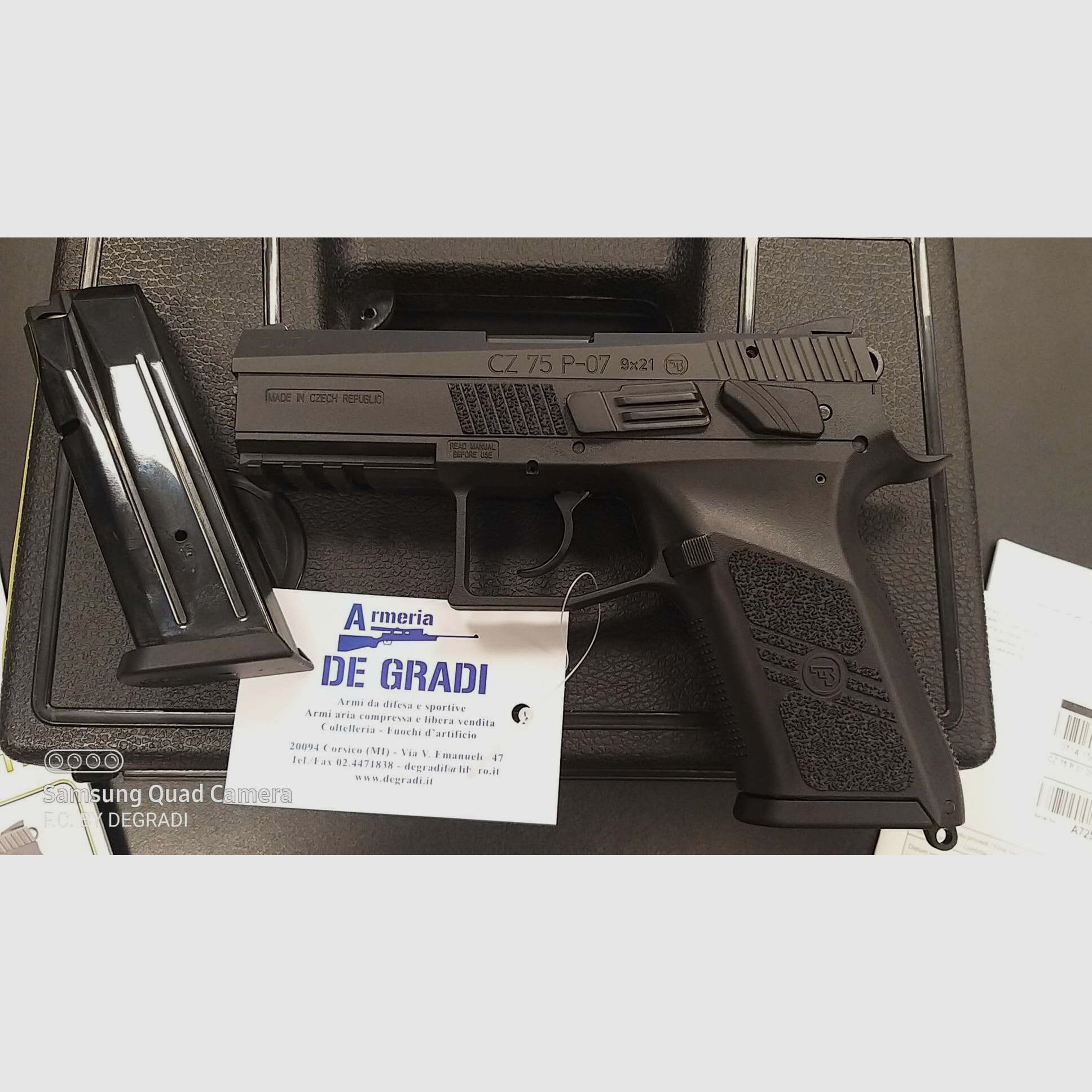 CZ MODEL 75 P-07 DUTY CALIBRE 9X21, imagen 2 de 4