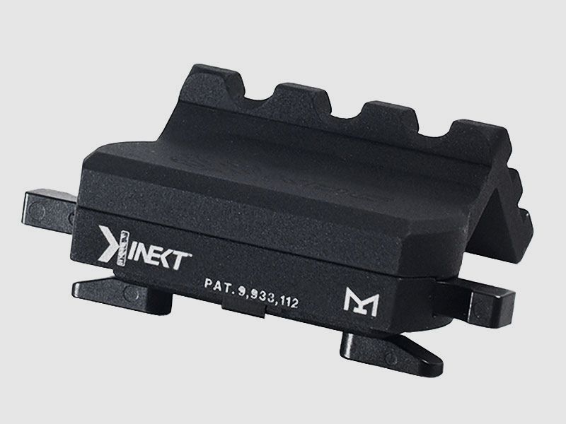 KDG Kinect M-LOK Offset Mount with Picatinny 3 Slots Black