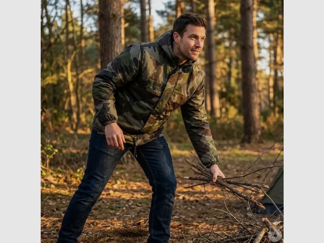 Fleecegefütterte Camouflage-Windjacke CE S bis 3XL, Bild 6 von 19