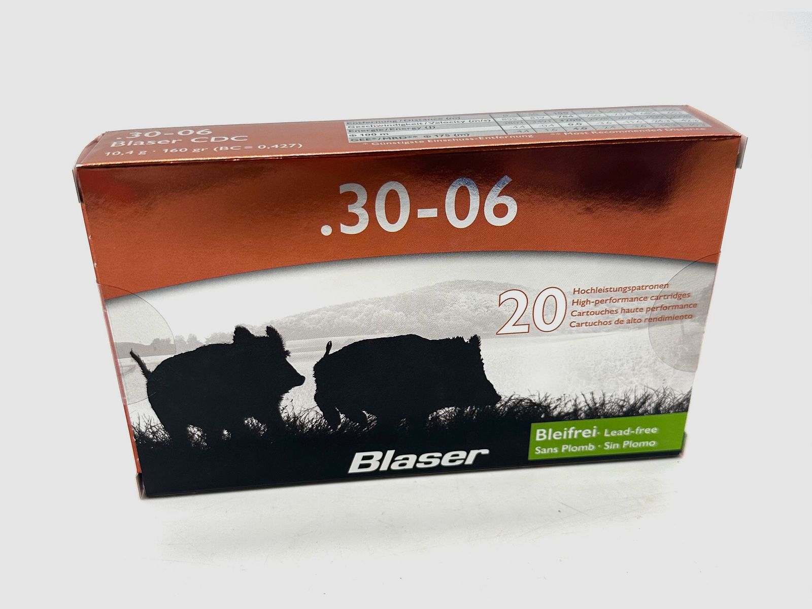 Blaser 80401140 .30-06 Spring CDC 10,4g 160grs. Langwaffenmunition