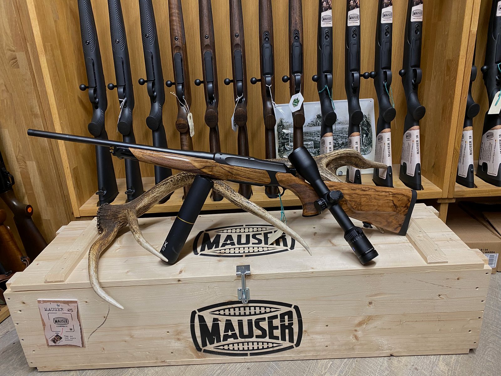 Sauer 505 Ergo Lux, with Zeiss Conquest V6 2-12x50 M, with rail