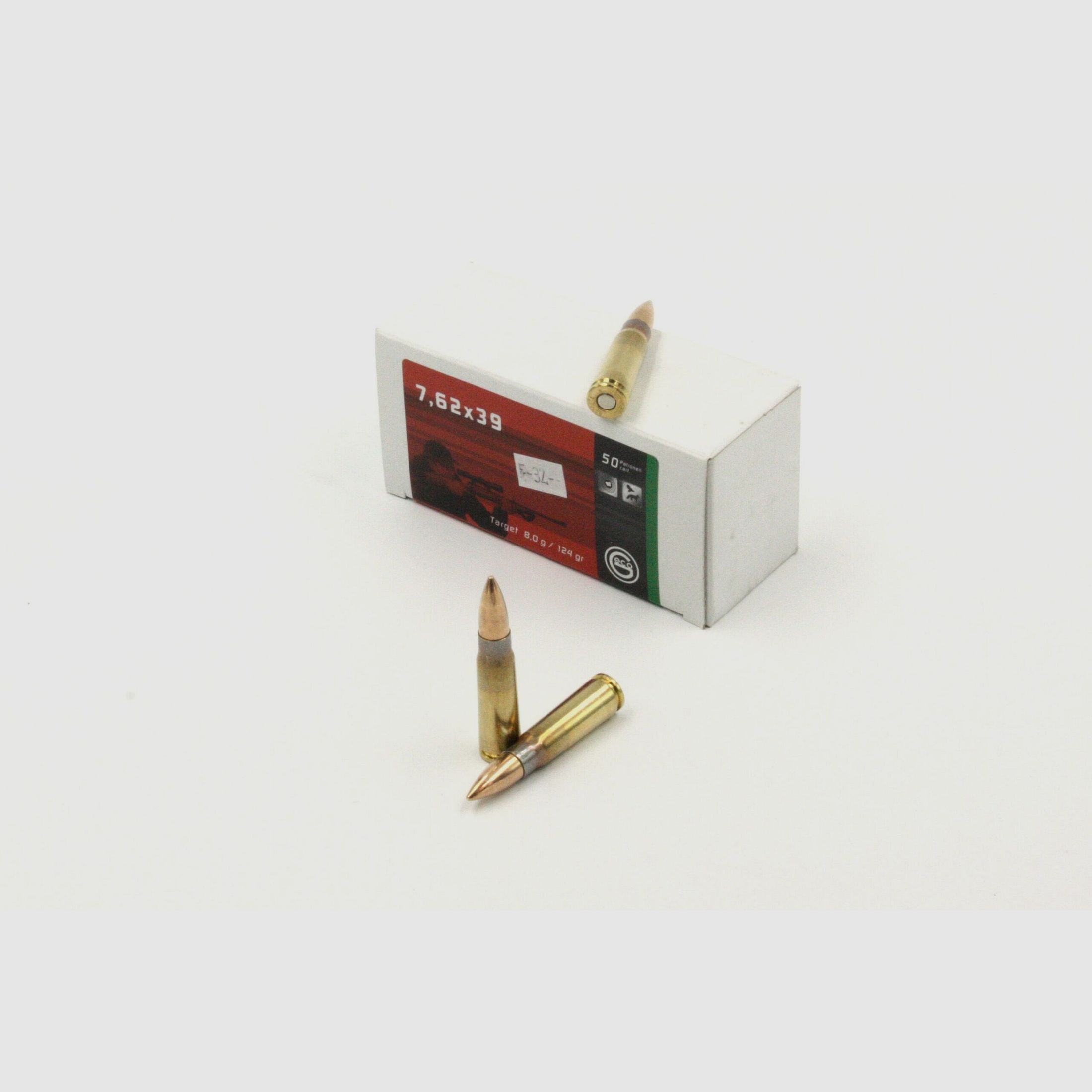 Geco, 7.62x39, Target, FMJ, 124 gr, 50 pcs.