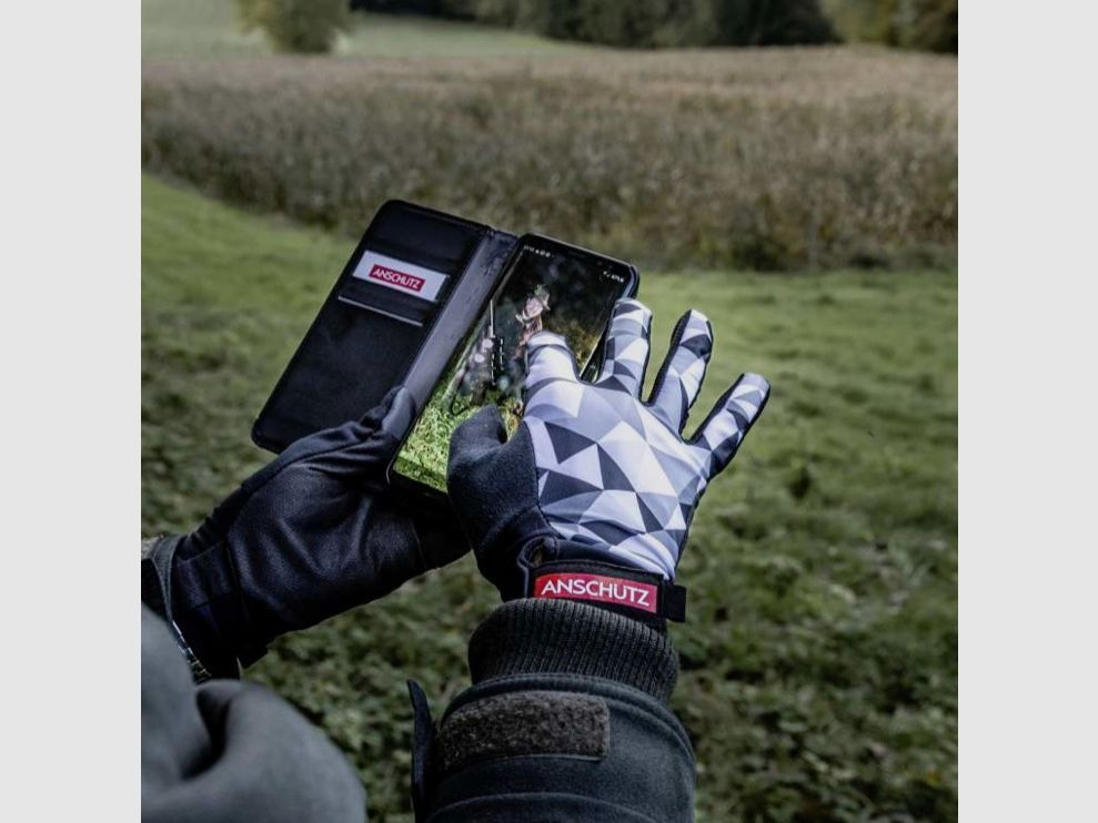 Anschütz 015503S Handschuhe Camouflage Grey Größe S