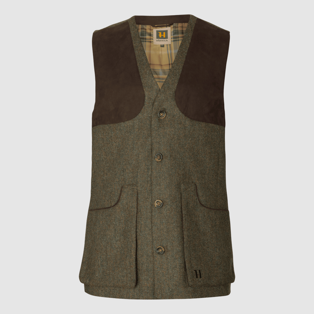 Härkila Kenmore Schietvest Heren Forest green/Herringbone 58
