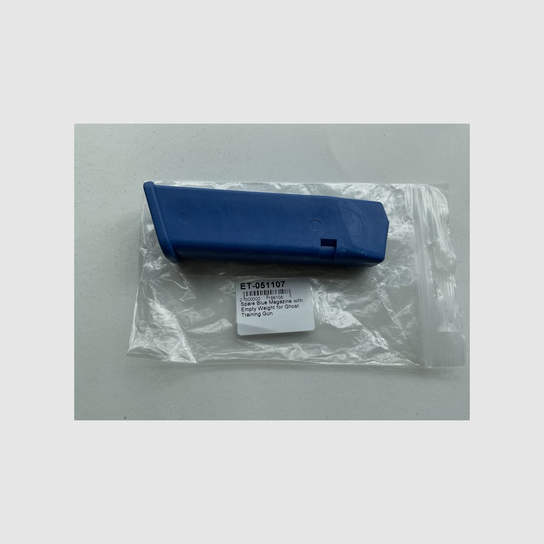 GHOST MAGAZIN TRAININGSPISTOLE GLOCK 17 BLAU LEER GEWICHT 75 GRS. (GL03TME01BL), Bild 3 von 3