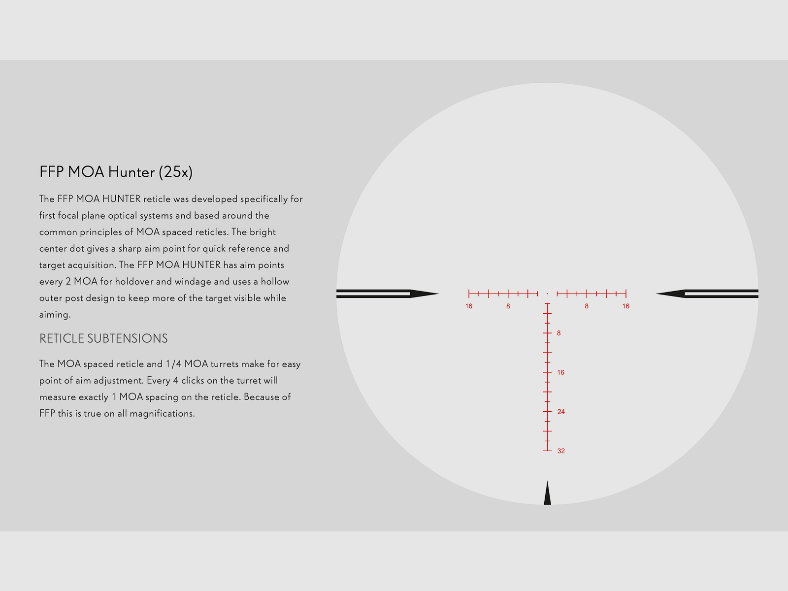 Hawke Zielfernrohr 18541 FRONTIER 30 FFP 5-25x56 MOA JAGD ABSEHEN