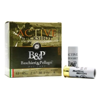 B&P Ammunition cal. 12/65 Active Buckshot Prectical Shooting 30 g