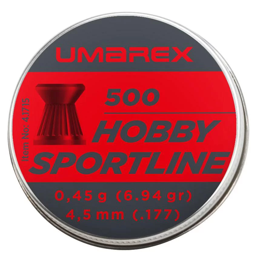 UMAREX Hobby Sportline Balines diábolo de cabeza plana 4,5 mm, 500 unidades (4.1715), imagen 2 de 2